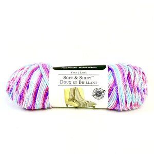 Loops & Threads Acrylic Soft & Shiny Yarn "Teenage Dream" - 3 Skeins Available